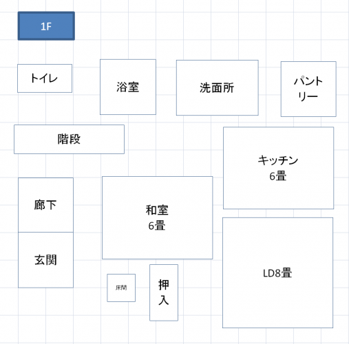 Excel間取り図形の作り方